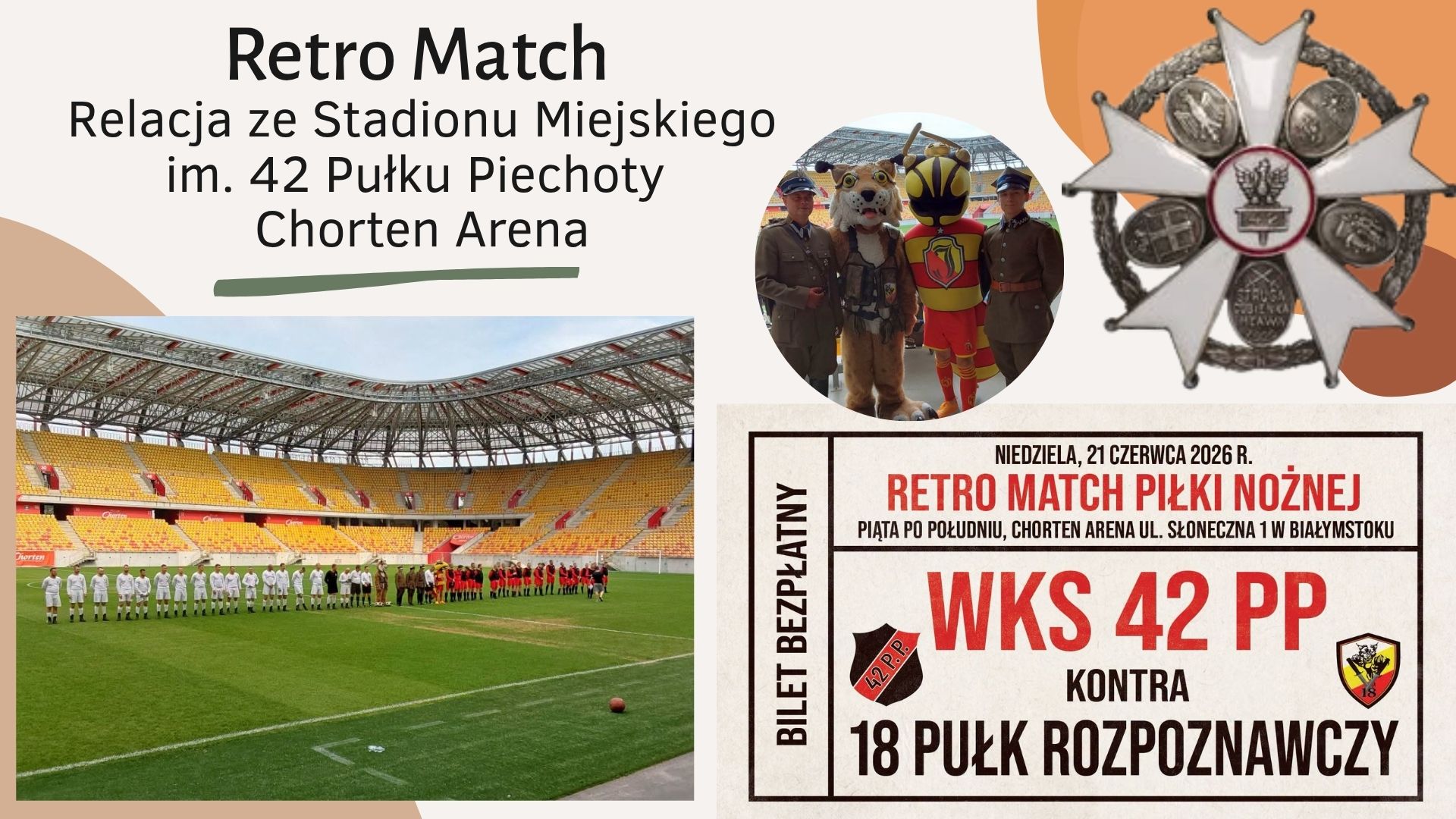 Relacja z "Retro Match" na Stadionie Miejskim im. 42 Pułku Piechoty Chorten Arena